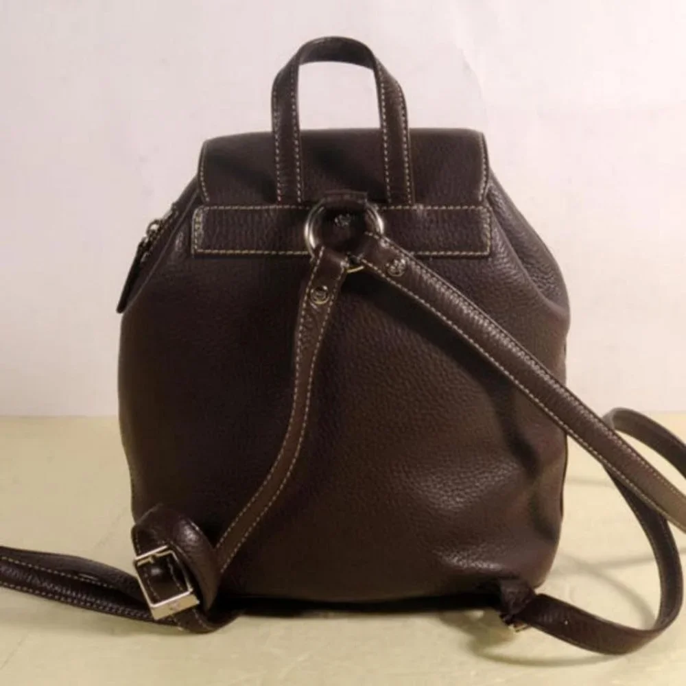 MCM Rare Chocolate Brown Leather Backpack 869707